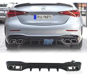 DIFFUSORE MERCEDES W206 AMG 21- LOOK C63 TERMINALI