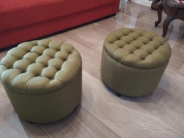 COPPIA DI POUF CONTENITORI