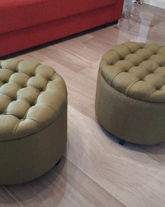 COPPIA DI POUF CONTENITORI