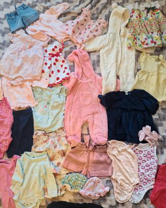 Vestiti abbigliamento bimba 0-6 mesi