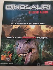 album figurine "alla scoperta dei dinosauri"