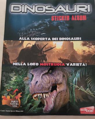 album figurine "alla scoperta dei dinosauri"
