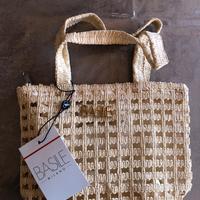 Borsa Basile Beige e Oro