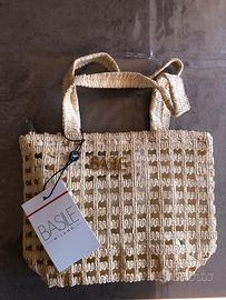 Borsa Basile Beige e Oro