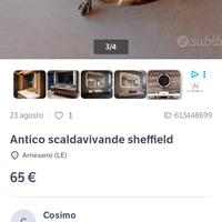 Antico scaldavivande sheffield