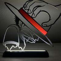 Lampada LED Silhouette Anime Manga