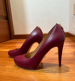 Micheal Kors Decollete con tacco rosso bordeaux