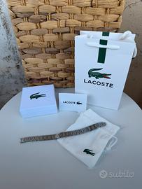 Bracciale lacoste in metallo argento