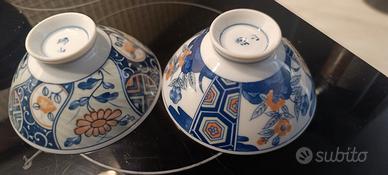 2 Ciotole porcellana Giapponese 