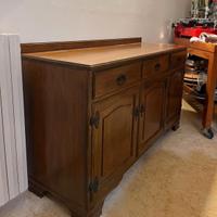 Comò e piattaia in legno massello