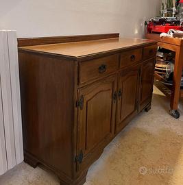 Comò e piattaia in legno massello