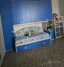 cameretta a ponte con materassi