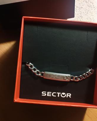 Bracciale Sector in Acciaio con Ancora Rosa Venti
