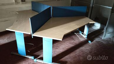 postazione ufficio e scrivanie(blocco o singoli(