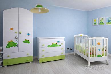Cameretta bimbo/a tema ranocchio