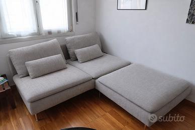 Divano IKEA Soderhamn, pouf e secondo rivestimento