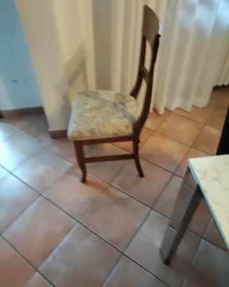 4 sedie soggiorno legno