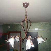Lampadario in vetro di Murano