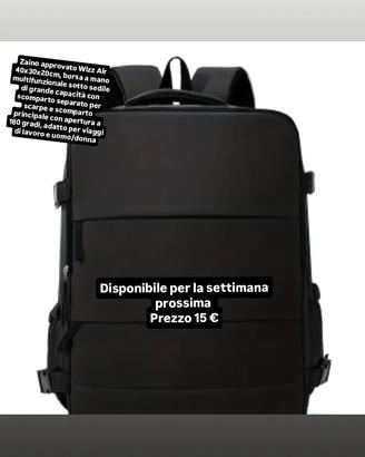 Zaino Ryanair 40x30x20