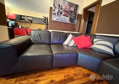 DIVANO VERA PELLE ANGOLARE