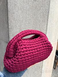 Borsa clutch color Borgogna bordeaux