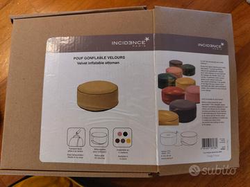 Pouf gonfiabile in velluto 