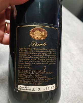 Barolo Ferdinando Giordano anno 1981