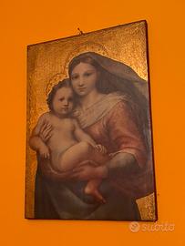 Quadro la madonna sistina