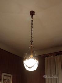 Antico lampadario stile Liberty 