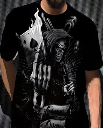 Maglietta Casual Stampa Uomo Moda