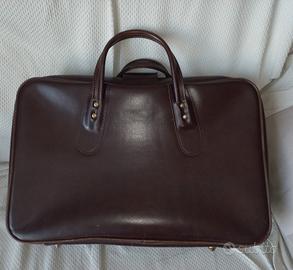 Valigia vintage marrone anni 70