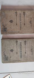 Libri 1897 manuale di storia 2 volumi scuola media