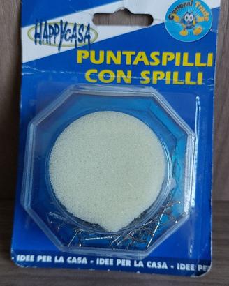 Puntaspilli con spilli nuovo in scatola originale