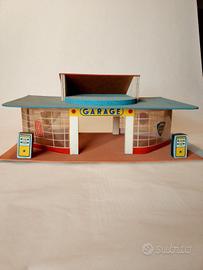 Garage Giocattolo Vintage 1960 Legno e Masonite