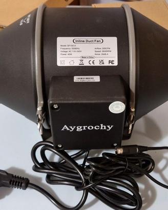 Ventola di aspirazione 100mm con APP e pannello