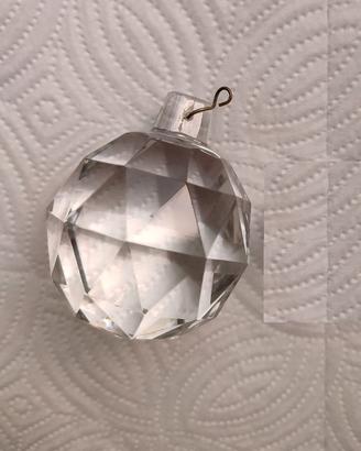 Pendente rotondo in cristallo per lampadario, 6 cm