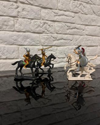 Set di 4 Cavalieri e Guerrieri a Cavallo Vintage