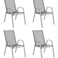 4 Sedie Da Giardino Impilabili