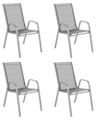 4 Sedie Da Giardino Impilabili
