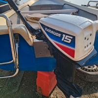 Motore EVINRUDE 15 CV - 2 tempi - gambo corto