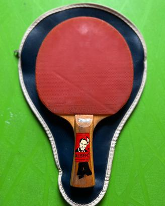 Racchetta Stiga Hans Alser vintage con custodia.
