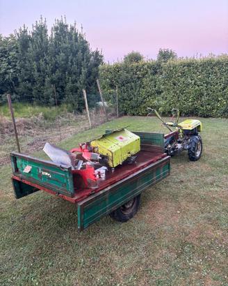 Motocolt. Grillo 131 con Fresa, Rimorchio e Aratro