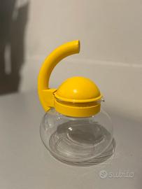 Bollitore Guzzini vetro e plastica gialla