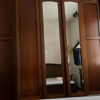 Armadio 6 ante con specchi e cassettiera interna