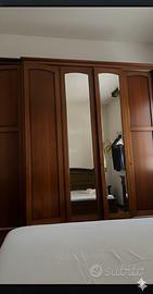 Armadio 6 ante con specchi e cassettiera interna