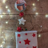 Decorazione Natale da appendere + sacchettino