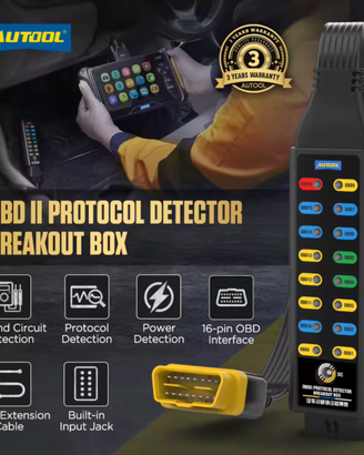 Autool OBDII Protocol detector Breakout box