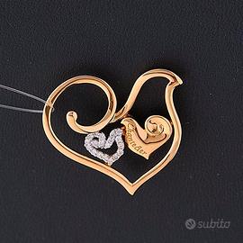 CHANTECLER DIAMOUR CIONDOLO ORO ROSA 18KT DIAMANTI