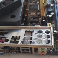 blocco asus p5kpl-am + cpu + ram+shield...perfetto