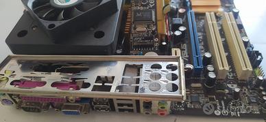 blocco asus p5kpl-am + cpu + ram+shield...perfetto
